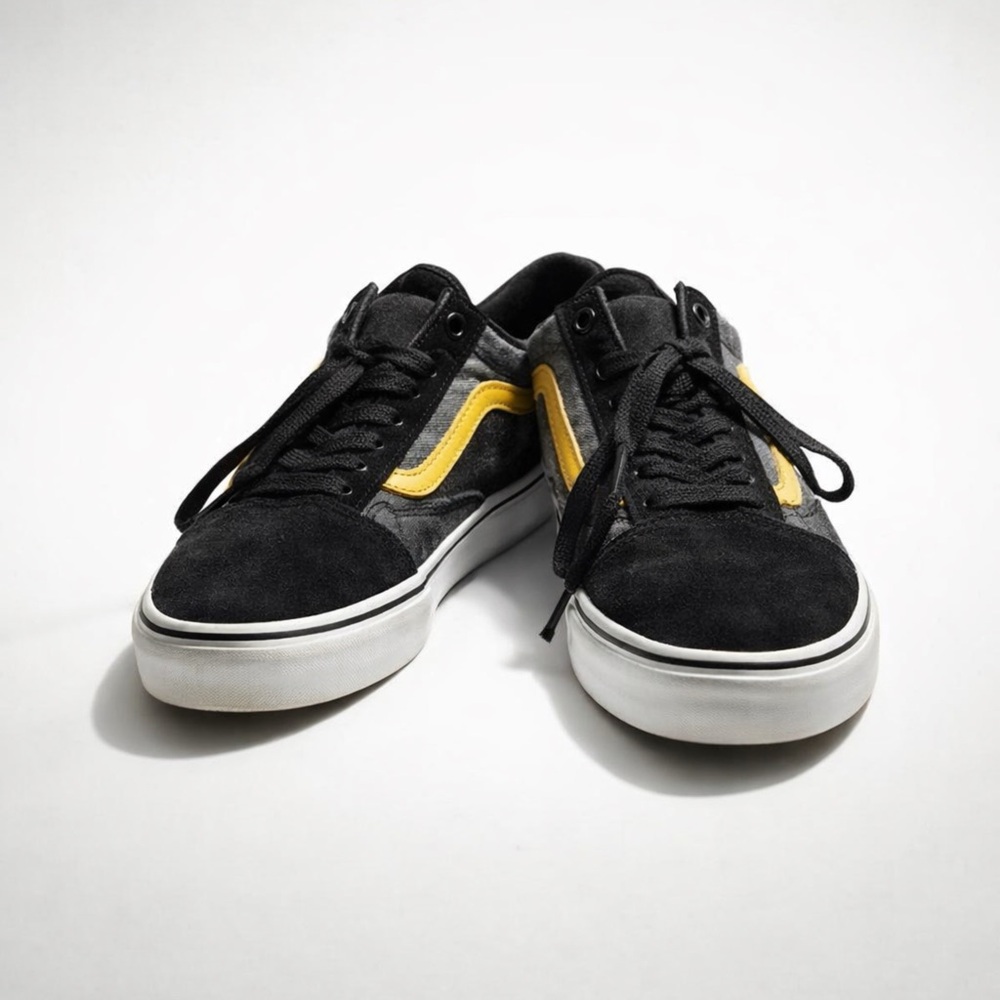 Vans Brand - Black and Yellow Sneakers - Men's 7.5 Women's 9